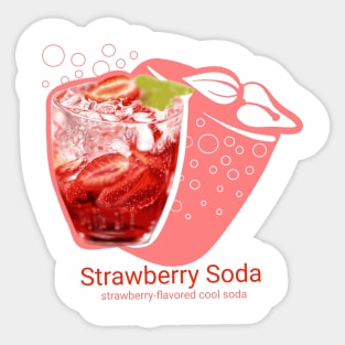 Strawberry Soda Sticker